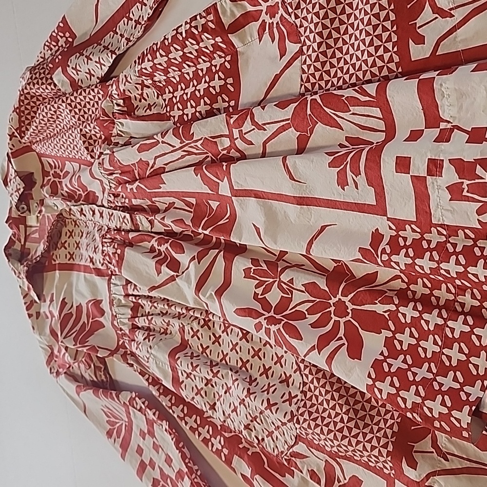 Anthropologie Maeve Printmaker Poplin Dress XS - Picture 12 of 13